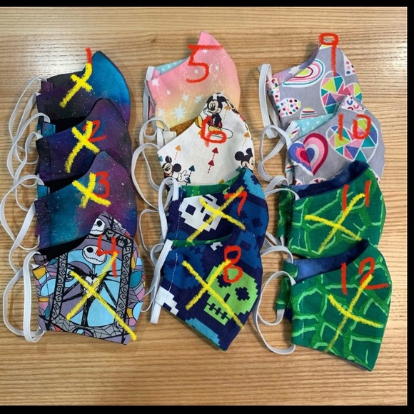 Pick your design - Kid’s Size Face Masks - Picture 1 of 10